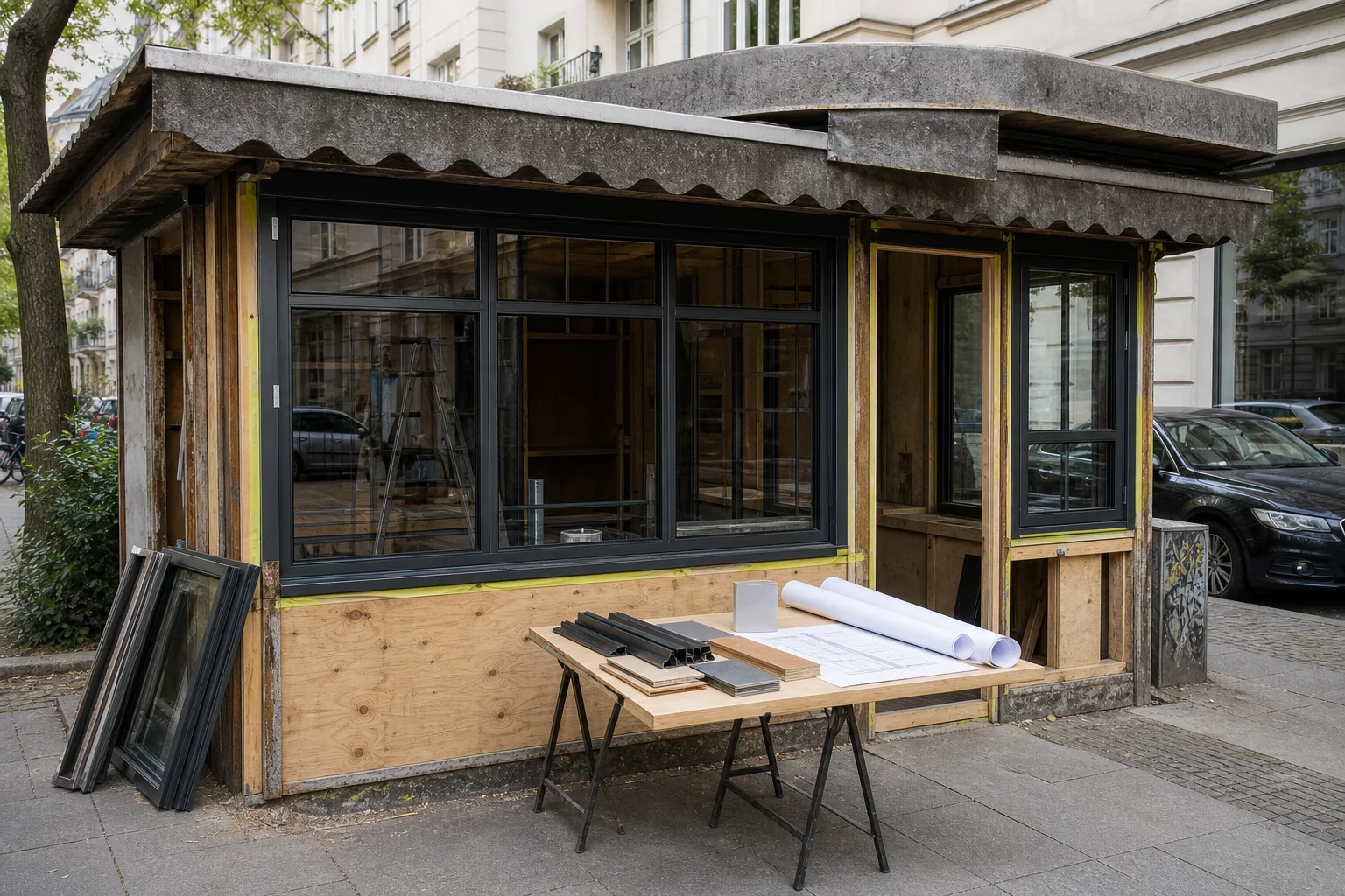 Kiosk während einer geordneten Modernisierung